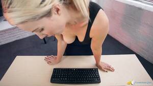 mature secretary downblouse - Secretary downblouse with a titty popping out - Alpha Porno