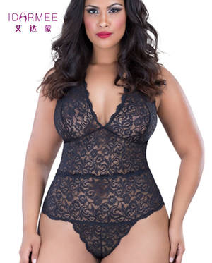 lingerie in red black - IDARMEE Plus Size Lingerie Women Floral Lace Sexy Underwear Slim Erotic Lingerie  Porno Sexy Teddy Lingerie