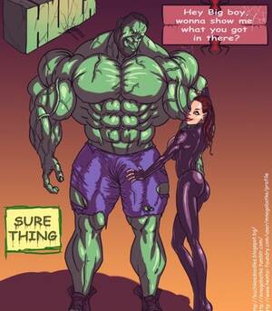 Hd Hulk Porn - Hulk VS Black Widow Cartoon Comic - HD Porn Comix