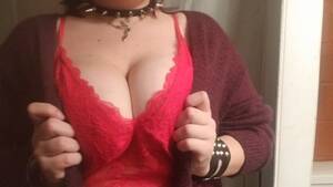 big goth tits bra - Goth Girl in Christmas Lingerie Secretly Plays with Big Tits - Pornhub.com