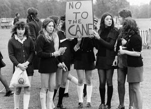 British Schoolgirl Porn - 1972: British schoolgirls in Hyde Park, London protest caning, a form of  corporal punishment. [1890X1372] : r/HistoryPorn