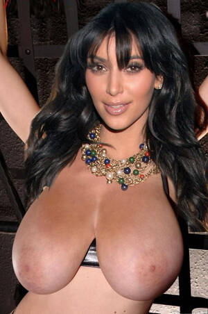 Kim Kardashian Big Tits Porn - kim kardashian huge boobs nude