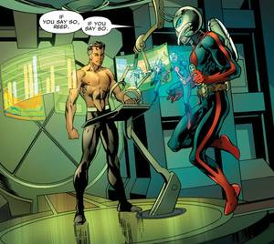 Ant Man Gay Porn - In Fantastic Four #2 (2012), a bare-chested Reed Richards explains to Ant- Man his current medical condition: