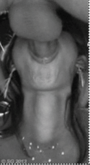 Cock In Throat Porn - Deep throat gif - cock visible in throat | MOTHERLESS.COM â„¢