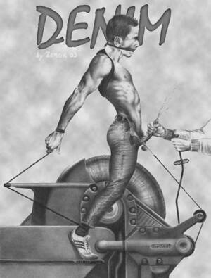 Bondage Art Gay Porn - VINTAGE: Alternate Gym gay bondage artwork by Zamok Tumblr Porn