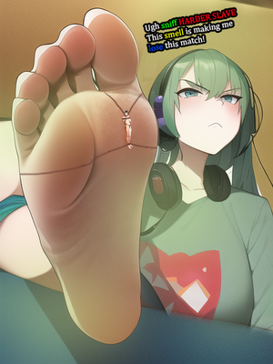 Gamer Anime Feet Porn - Giantess Gamer Girl Foot Slave Ai Generated by EaterMeter on DeviantArt