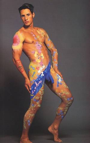 Man Body Paint Porn - Sexy Male Body Painting 1