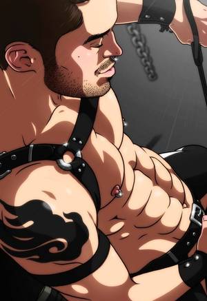 Anime Porn Leather - Bad Boy in Leather