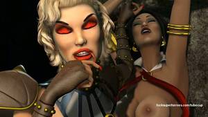 Evil Porn Big Breast Cartoons - 3D Evil princess with strapon cock bangs busty slut