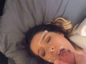 Cumshot While Sleeping - Boyfriend Cums On Cute Girlfriend's Face As She Orgasms Porn Gif |  Pornhub.com