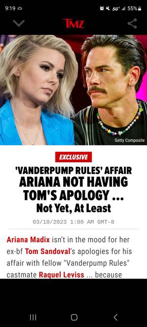 Ariana Porn Captions - Ariana not having Scandavol's apology, per TMZ : r/vanderpumprules