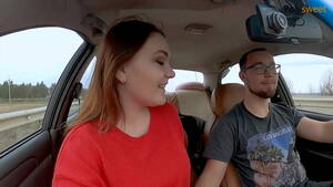 gloved handjob driving passenger - Girl gives a blowjob while the guy drives the car - XNXX.COM