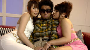 japanese sexy nerd in glasses - Japanese Nerdy Student In Glasses Having Fun With Two Very Hot Chicks In  Sexy Baby-Dolls - YOUX.XXX