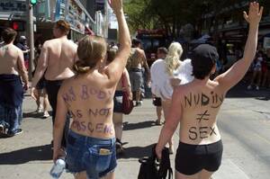drunk naked beach bar - Does the US have a problem with topless women?
