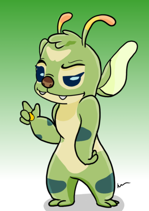 Lilo And Stitch Bonnie Porn - 131607 - safe, artist:greenkat, bonnie (lilo & stitch), alien, experiment ( lilo & stitch), fictional species, disney, lilo & stitch, 2021, 4 fingers,  absurd resolution, aliasing, antennae, arm marking, blue eyes, body  markings,