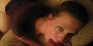 blonde amateur blowjob - Sexy blonde amateur blowjob