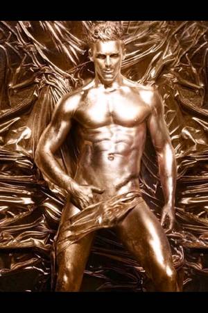 Man Body Paint Porn - Man in gold - Hey, why not?