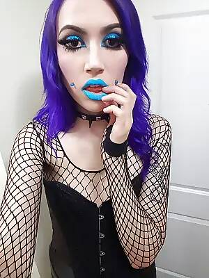 Big Tits Blue Lipstick - Big Tits Blue Lipstick | Sex Pictures Pass