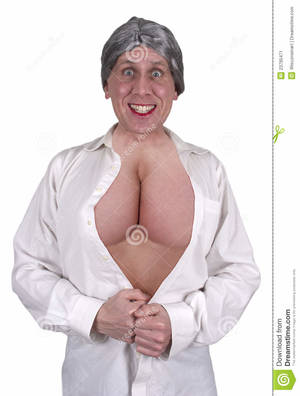 elderly big breasts - Funny Ugly Mature Senior Woman Big Breasts, Boobs