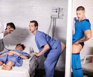 Gay Nurse Anal - Hunky Nurse Clark Delgaty Fucks Benjamin Blue Through A Hospital's Hidden  Glory Hole In â€œEmergency Dick Part 1â€