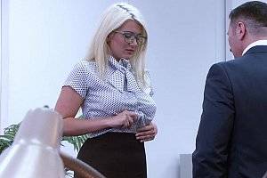 blonde secretary video - Submissive secretary