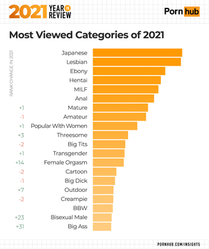 Different Types Of Porn - 2021 Year in Review - Pornhub Insights