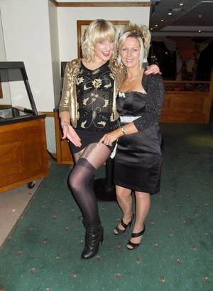 mature tranny wives - Wife and me - Nice suspender tights (SDJ-)