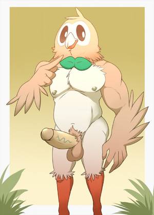 Bird Pokemon Porn - e621 2016 anthro anthrofied avian balls beak bird elfein erection hi_res  humanoid_penis male muscular nintendo nipples