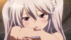 anime massage pussy - Shy white-haired anime chick gets banged during her lesbian massage