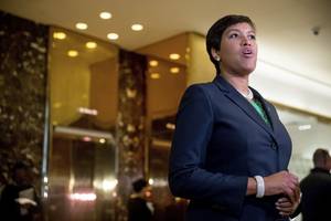 Bowser Porn Trump Clinton - Muriel Bowser speaks to members of the media after meeting with Donald Trump  at Trump Tower last Tuesday. (Andrew Harnik/AP)