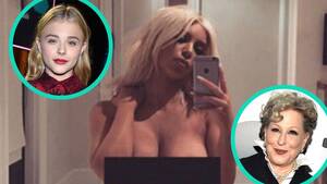 Chloe Grace Moretz Naked Porn - Bette Midler and Chloe Grace Moretz Diss Kim Kardashian For Posting Nude  Selfie