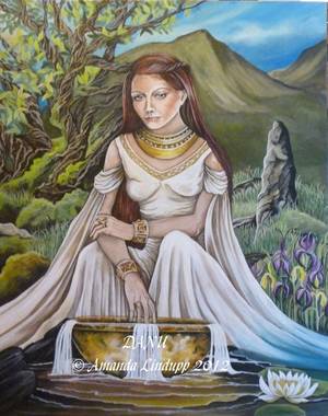 Celtic Pagan Porn - Goddess Danu, by Amanda Lindupp