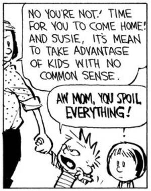 Calvin And Susie Having Sex - Calvin and Hobbes, Slugs & Worms VI (2 of 4 DA) - No you're not! Time for  you to come home! â€¦ | Calvin and hobbes humor, Calvin and hobbes, Calvin  and hobbes comics