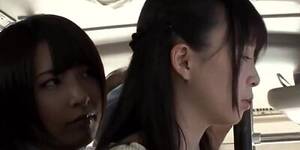 lesbian bus girls - Asian Schoolgirl Lesbian and Teacher on Public Bus - Beeg.Porn