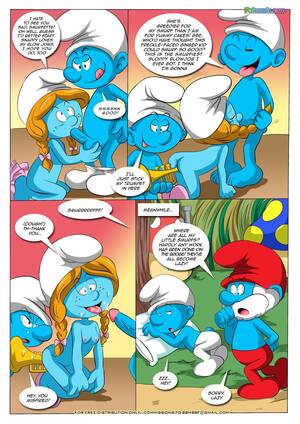 cartoon smurfette lesbian hentai - Blue Light District-The Smurfs - Porn Cartoon Comics