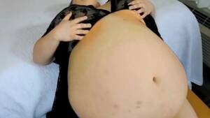 inflation belly naked preggo - Pregnant alien belly expansion