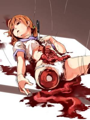 Anime Gore Porn Intestine - Bloody anime girl Gore Guro: