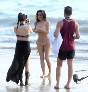 naked kim kardashian at beach - Visual Feed: Kim Kardashian spotted in the middle of a beach shoot in  Thailand â€” Acclaim Magazine