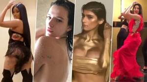Bella Thorne Blowjob - Year Ender 2019: From Mia Khalifa Dipped in Gold to Bella Thorne's Nude  Bathroom Video, Hot Clips That Turned up the Heat This Year | ðŸ‘ LatestLY