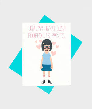 Bobs Burgers Tina Porn Lesbian - Funny Love Card - Cute Anniversary Card - Tina Belcher - Bobs Burgers - My  Heart