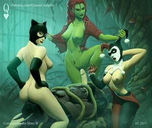 Batman Porn Harley Ivy - Batman Threesome with Poison Ivy, Catwoman, and Harley Quinn (QueenComplex)  [DC] {X-post from /r/GothamXXX} : r/rule34