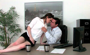 Boss Seducing Secretary Porn - Horny secretary seduces her boss in the office and gives him hot blowjob -  AnySex.com Video