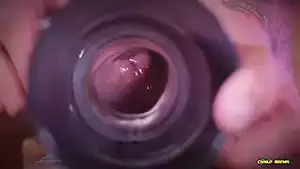 Fleshlight Inside Pussy - Closeup view from inside my fake pussy while I fuck it slow and passionate  until I shoot a big load. Cum inside fleshlight. | xHamster