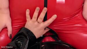 leather latex dominatrix strapon - Lesbian Strap-on PVC Video Kinky Dominatrix and Submissive Girl with wet  Pussy - Lesbian Porn Videos