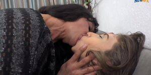 Mature Lesbians Kissing - MATURE LESBIAN KISSING - Tnaflix.com