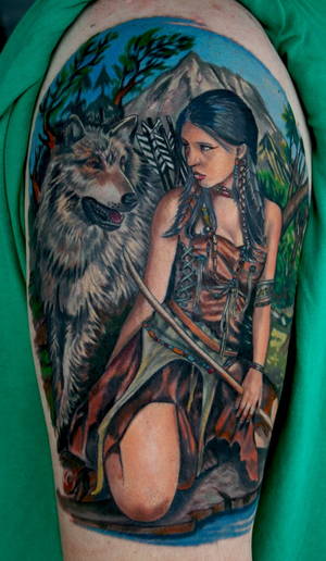 indian tribes naked pussy - native american indian girl tattoo 01