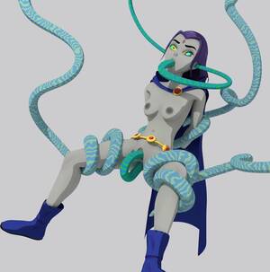 Cartoon Tentacle Porn - Cartoon porn: Raven get's tentacle fucked - ThisVid.com
