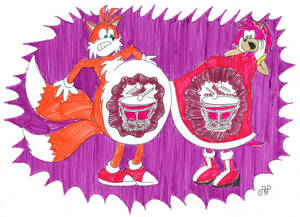 Fat Amy Rose Porn - 274674 - safe, artist:emperornortonii, amy rose (sonic), miles \