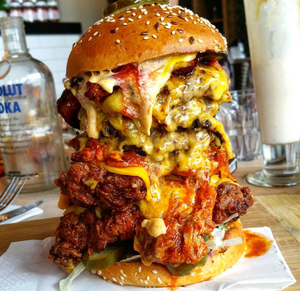 Burger Porn - Food Porn Friday: 19 beyond-loaded burgers we'd almost be too afraid to eat  â€“ SheKnows