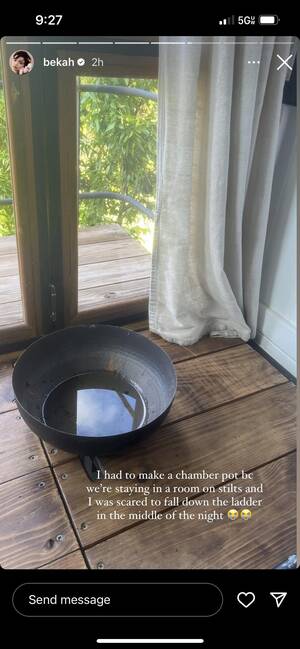 Natalie Portman Pee Porn - Shit post but she pissed in a bowl at her rental? And posted it? Idk if  this is an Airbnb or what but I hope they see this and give her a